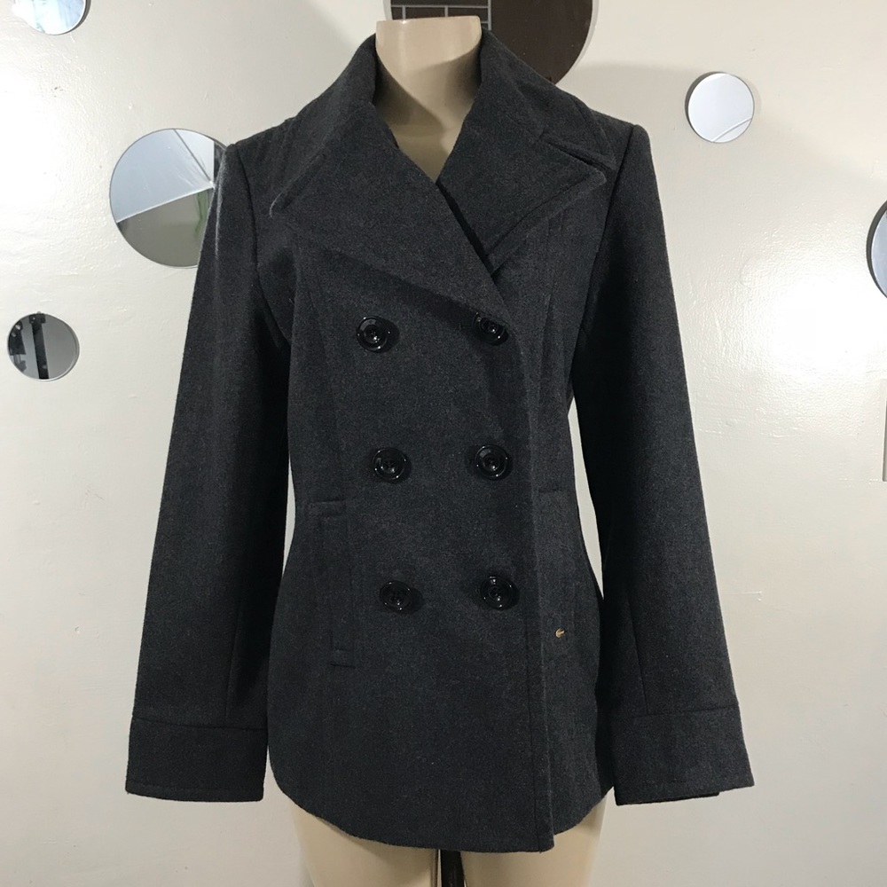Ellen Tracy peacoat grey great condition NWOT 10
